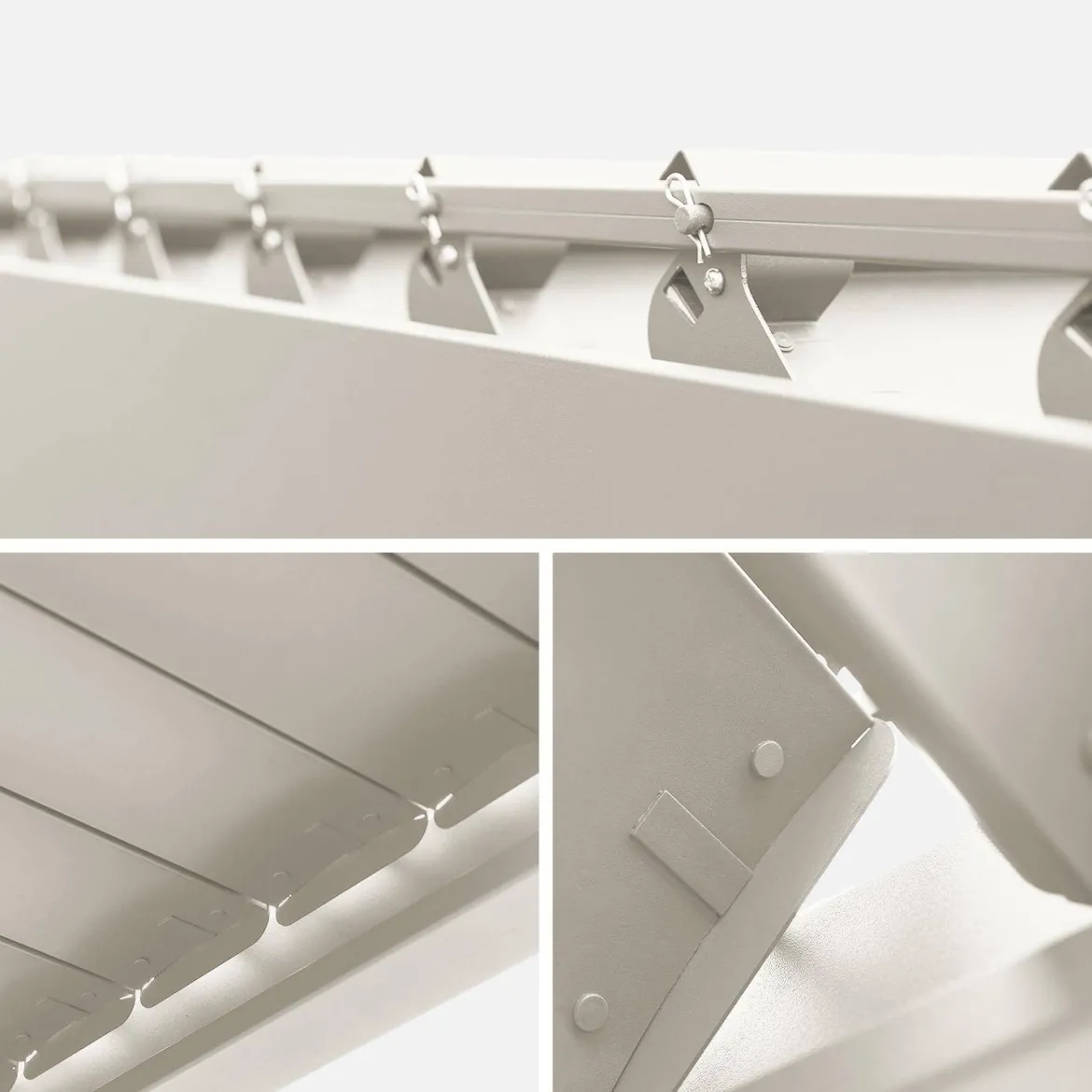 Pergola bioclimatica 3x3m in alluminio con lamelle orientabili