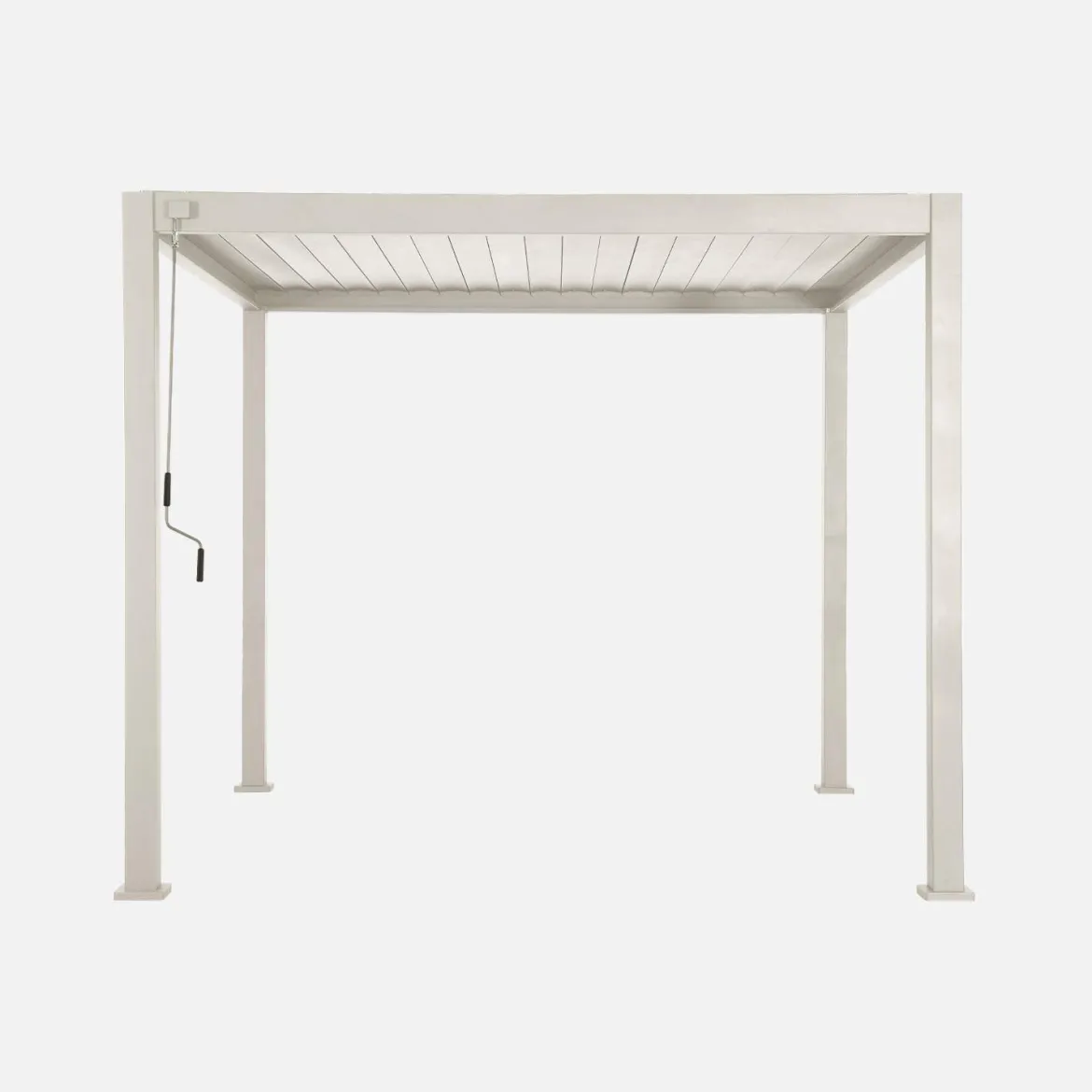 Pergola bioclimatica 3x3m in alluminio con lamelle orientabili