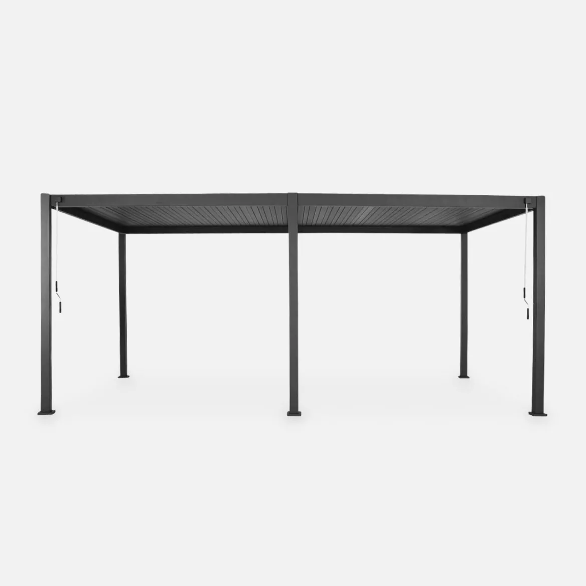 Pergola bioclimatica 3x6m in alluminio, lamelle orientabili