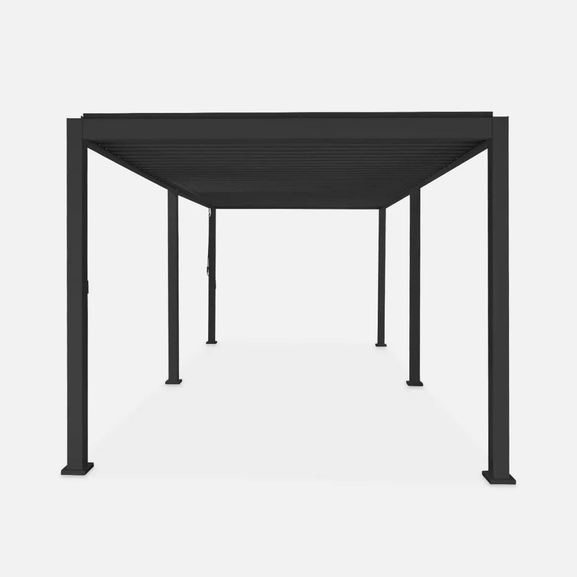 Pergola bioclimatica 3x6m in alluminio, lamelle orientabili