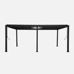 Pergola bioclimatica 3x6m in alluminio, lamelle orientabili