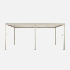 Pergola bioclimatica 3x6m in alluminio, lamelle orientabili