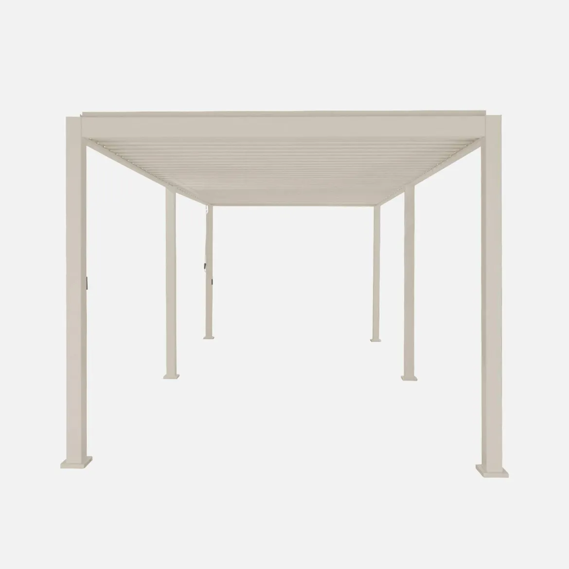Pergola bioclimatica 3x6m in alluminio, lamelle orientabili