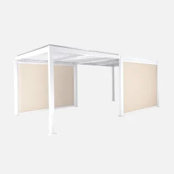 Pergola bioclimatica 3x6m + 2 tende 3m