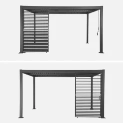 Persiana a lamelle orientabili 1.3m per pergola Palace