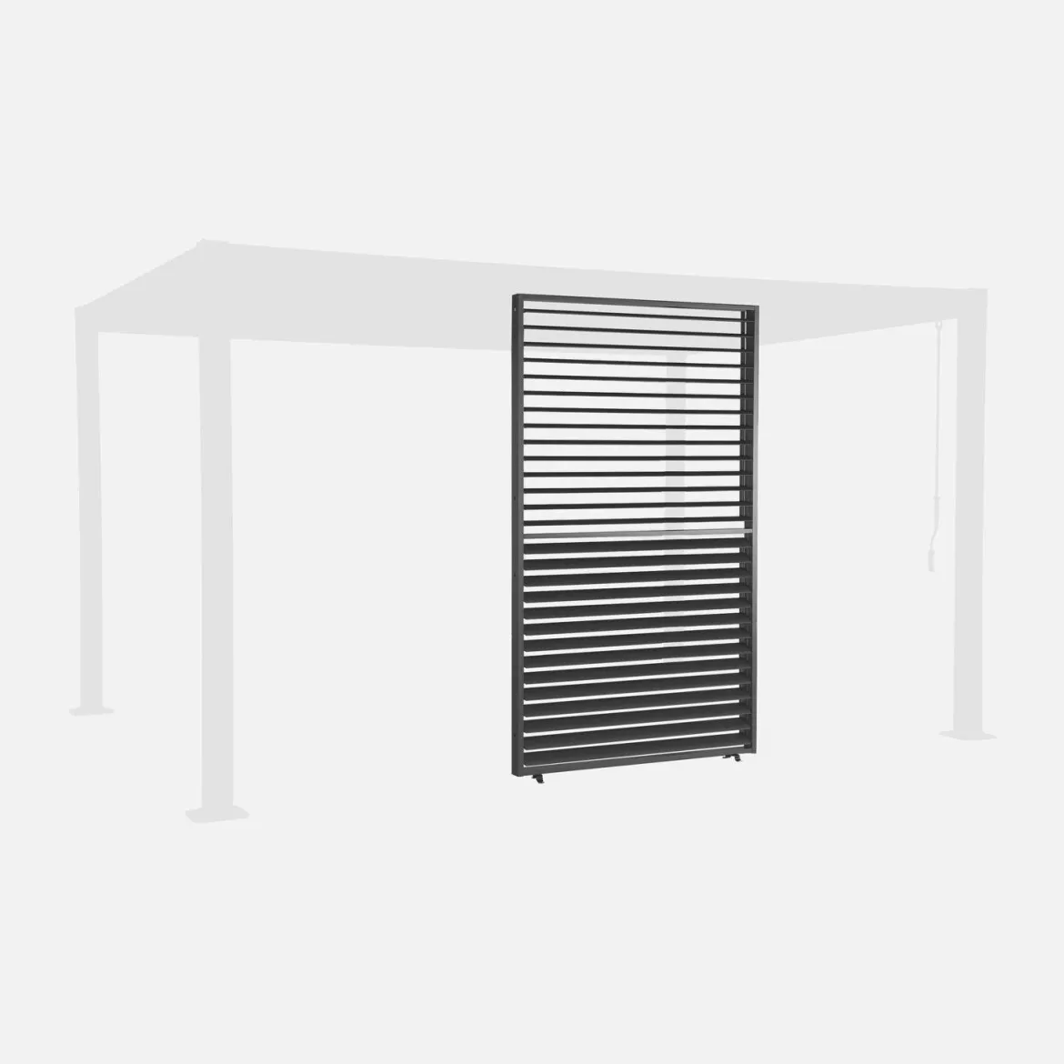 Persiana a lamelle orientabili 1.3m per pergola Palace