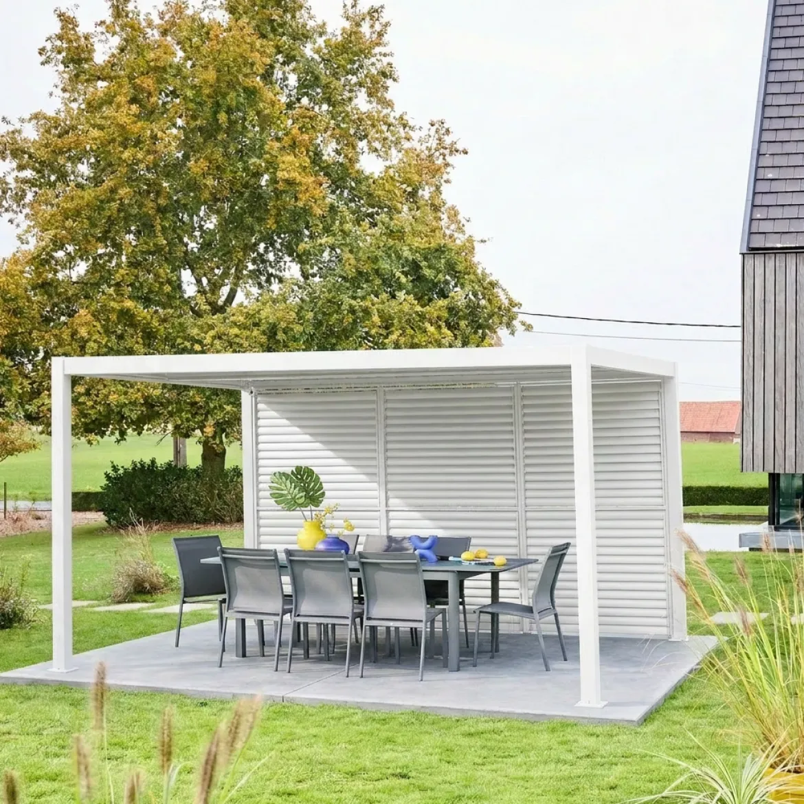Persiana con lamelle orientabili 1.3m per pergola Triomphe