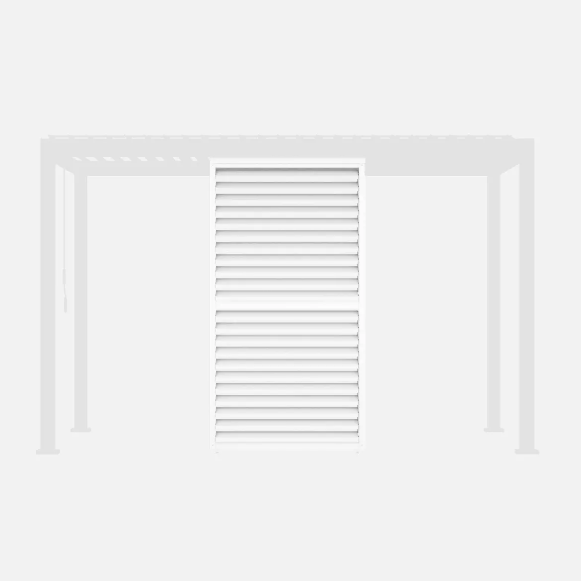 Persiana con lamelle orientabili 1.3m per pergola Triomphe