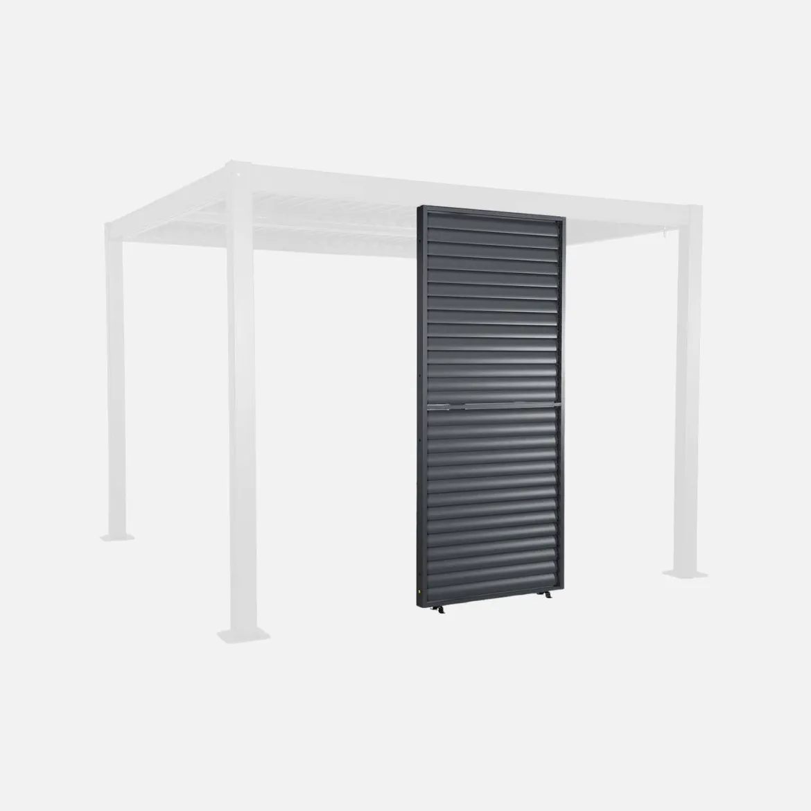 Persiana con lamelle orientabili 1m in alluminio per pergola bioclimatica