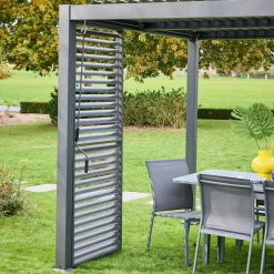 Persiana con lamelle orientabili 1m in alluminio per pergola bioclimatica