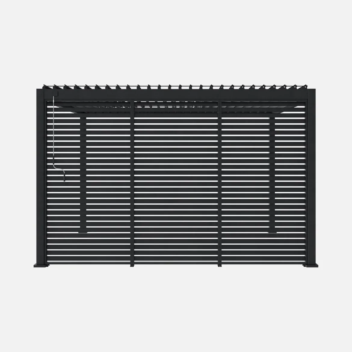 Persiana in alluminio da 1.3m per pergola a lamelle Triomphe