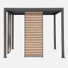 Persiana 1m in alluminio effetto legno per pergola Triomphe