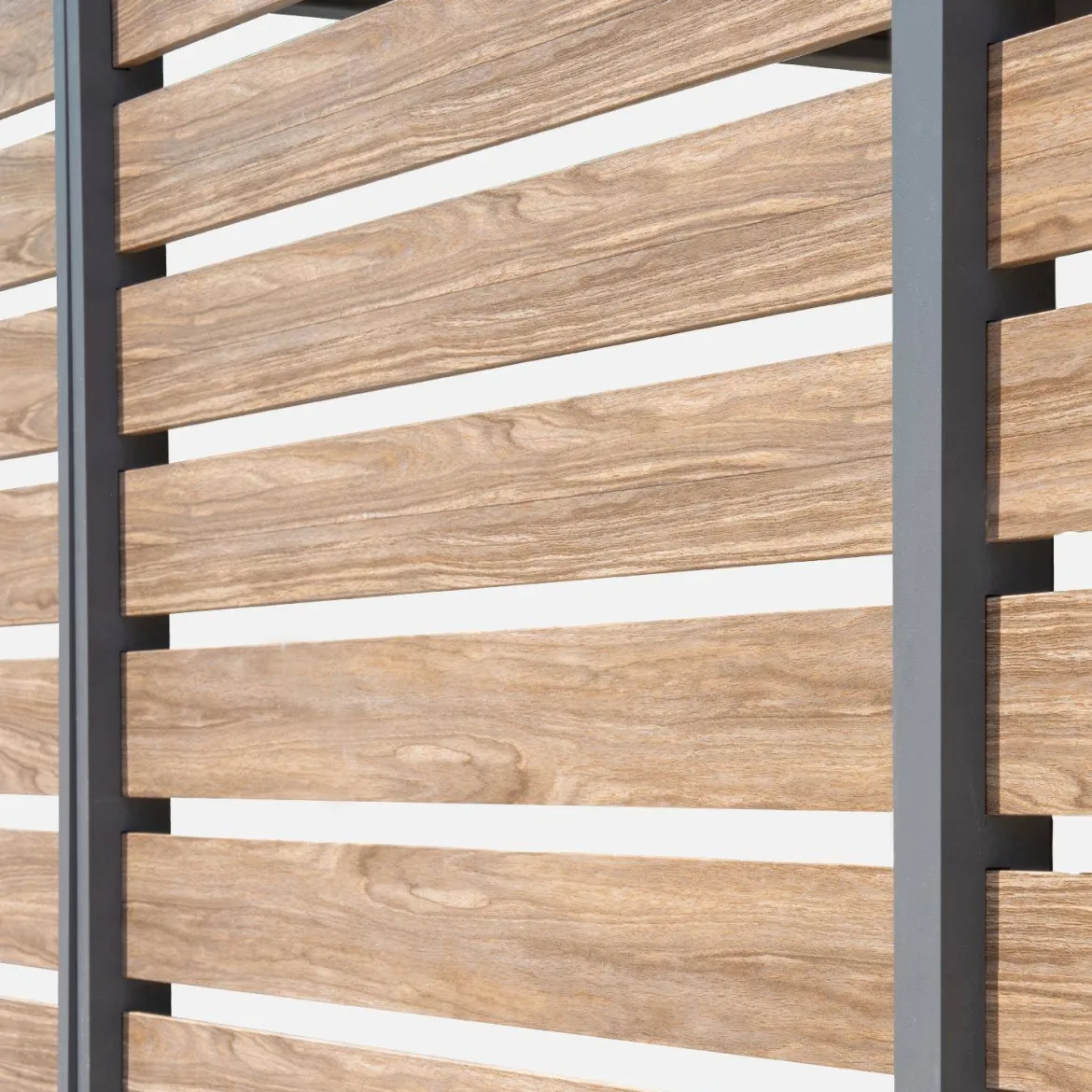Persiana 1m in alluminio effetto legno per pergola Triomphe