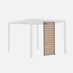 Persiana 1m in alluminio effetto legno per pergola Triomphe