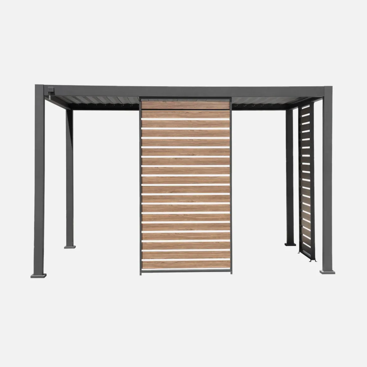 Persiana 1.3m in alluminio effetto legno per pergola Triomphe 3x4m