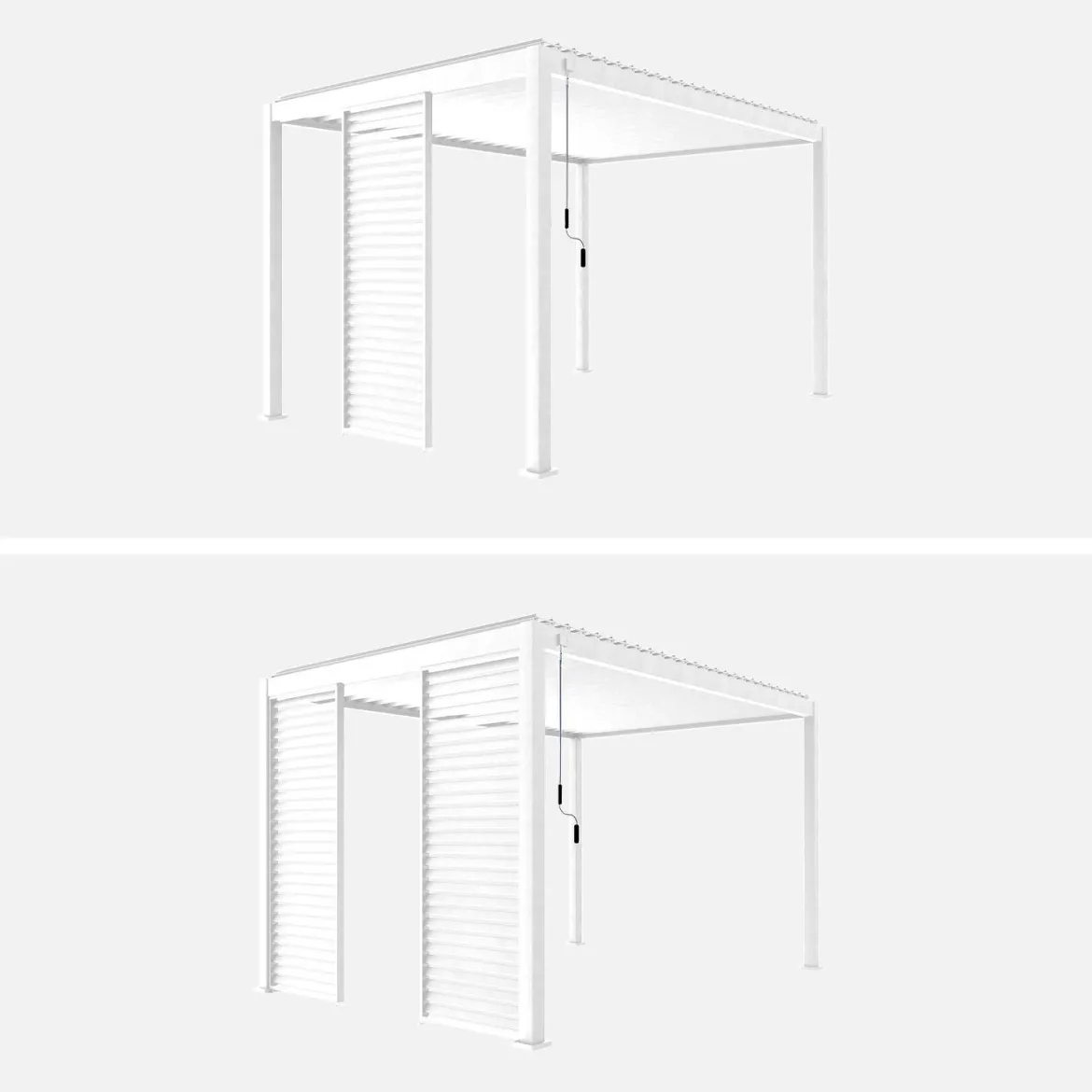 Persiana 1m in alluminio per pergola biocllimatica