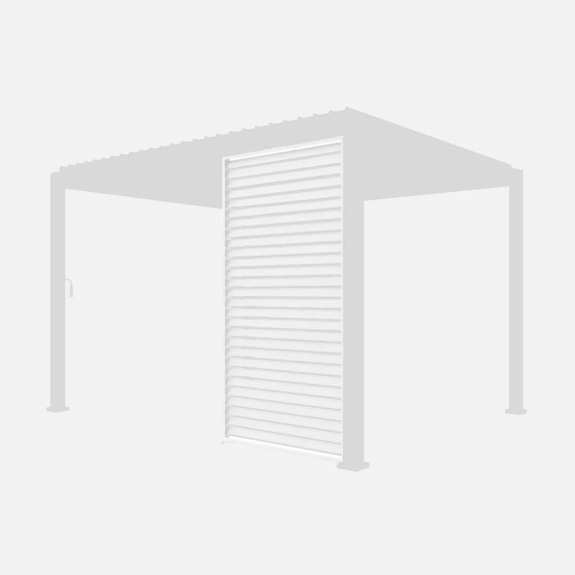 Persiana in alluminio da 1.3m per pergola a lamelle Triomphe