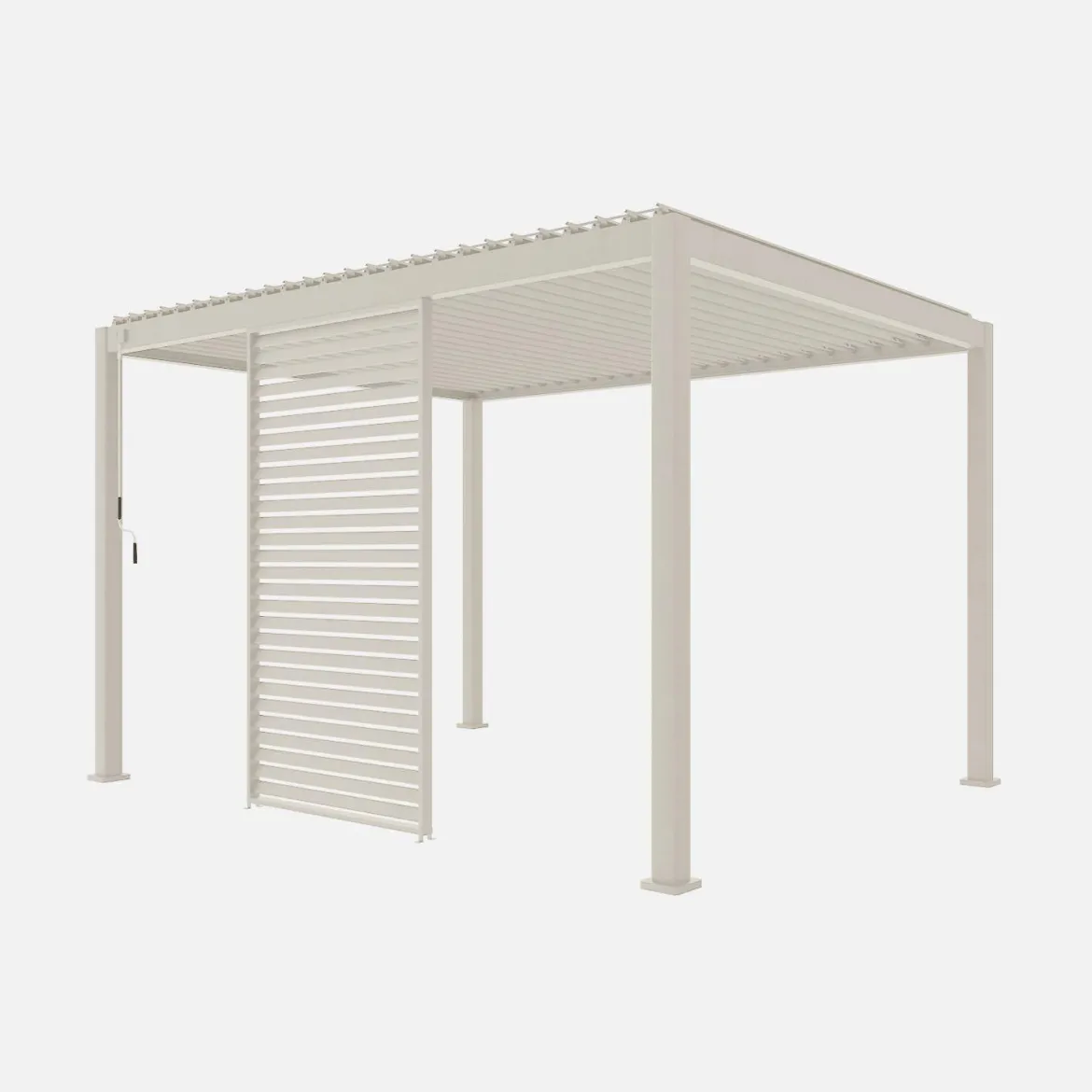 Persiana in alluminio da 1.3m per pergola a lamelle Triomphe