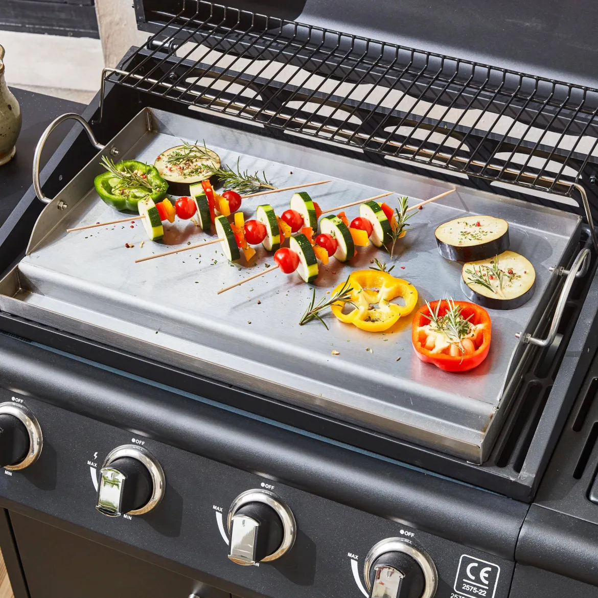 Piastra per barbecue universale, 55cm