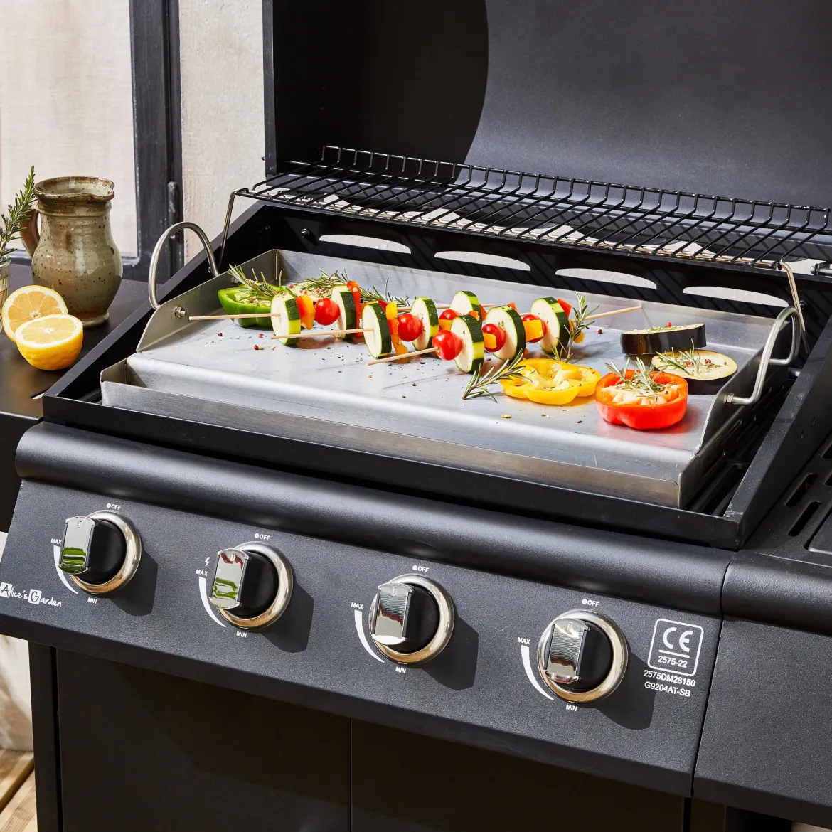 Piastra per barbecue universale, 55cm