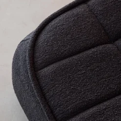 Poggiapiedi per poltrona Boni in bouclé testurizzato
