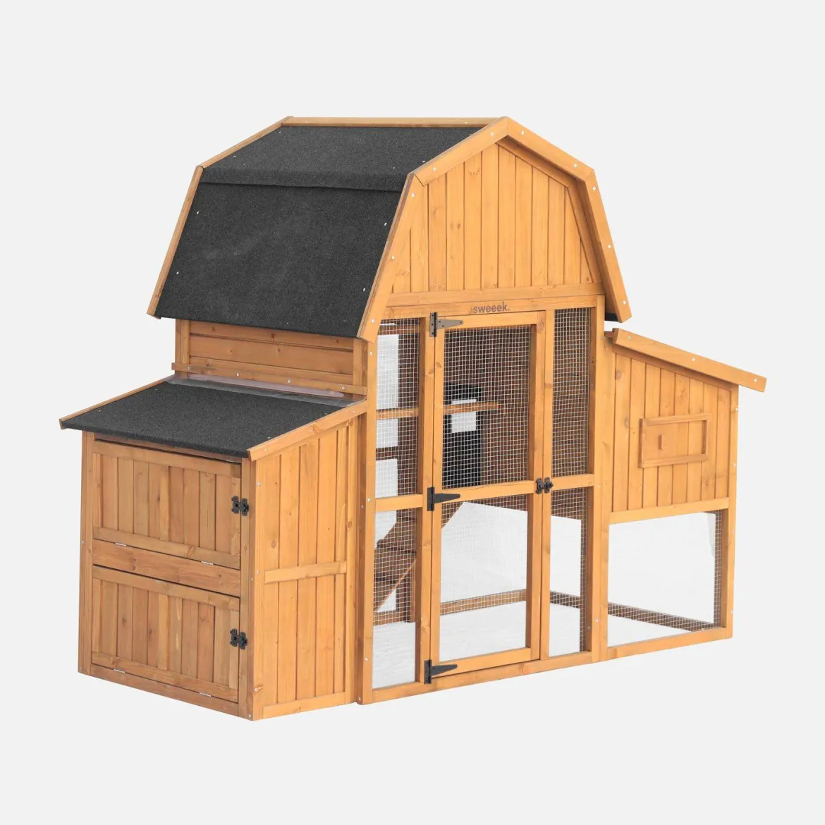 Pollaio 6 galline legno di abete