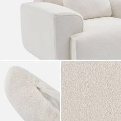 Poltrona 1 posto tessuto bouclé