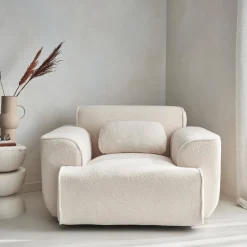 Poltrona 1 posto tessuto bouclé