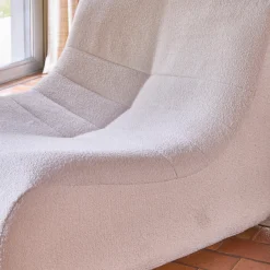 Poltrona bouclé testurizzata, 2 posti