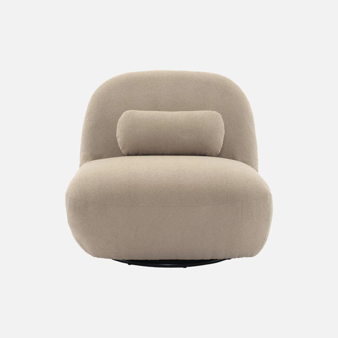 Poltrona girevole 360° bouclé