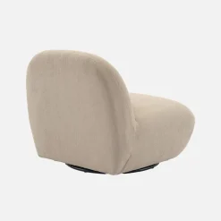 Poltrona girevole 360° bouclé
