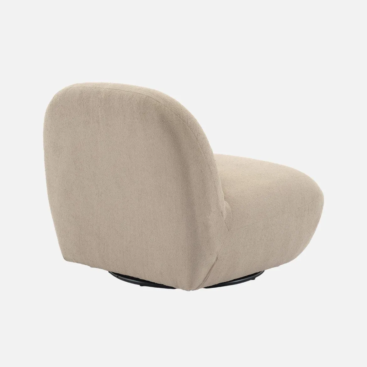 Poltrona girevole 360° bouclé