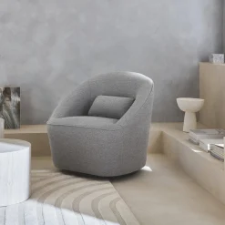 Poltrona girevole 360° con cuscino