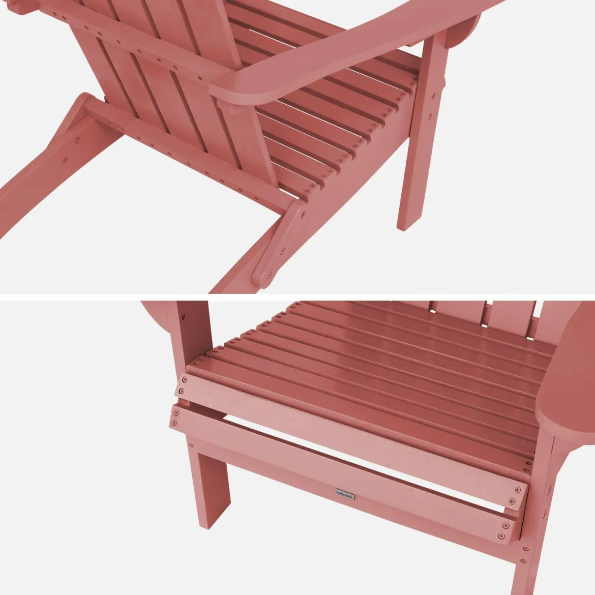 Poltrona in legno di acacia con braccioli