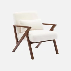 Poltrona scandinava in legno di hevea