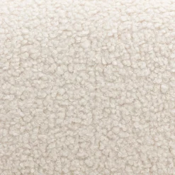 Poltrona scandinava in legno di hevea e bouclé