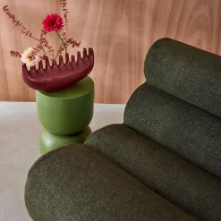 Poltrona bouclé testurizzata