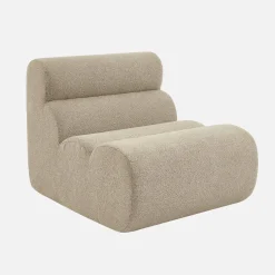 Poltrona bouclé testurizzata