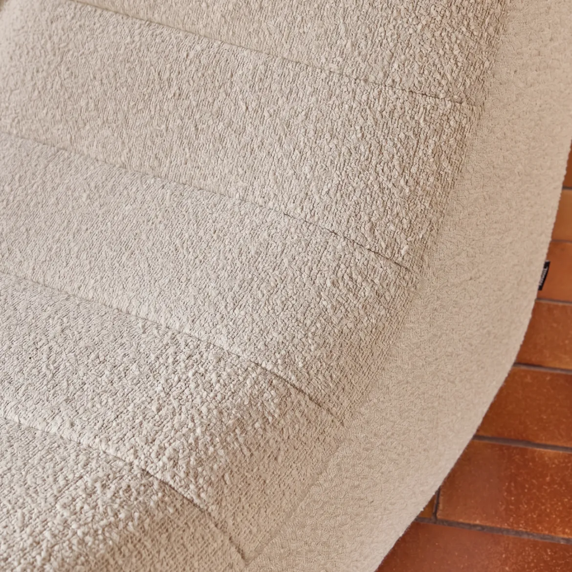 Poltrona bouclé testurizzata, 2 posti