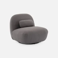 Poltrona girevole 360° bouclé