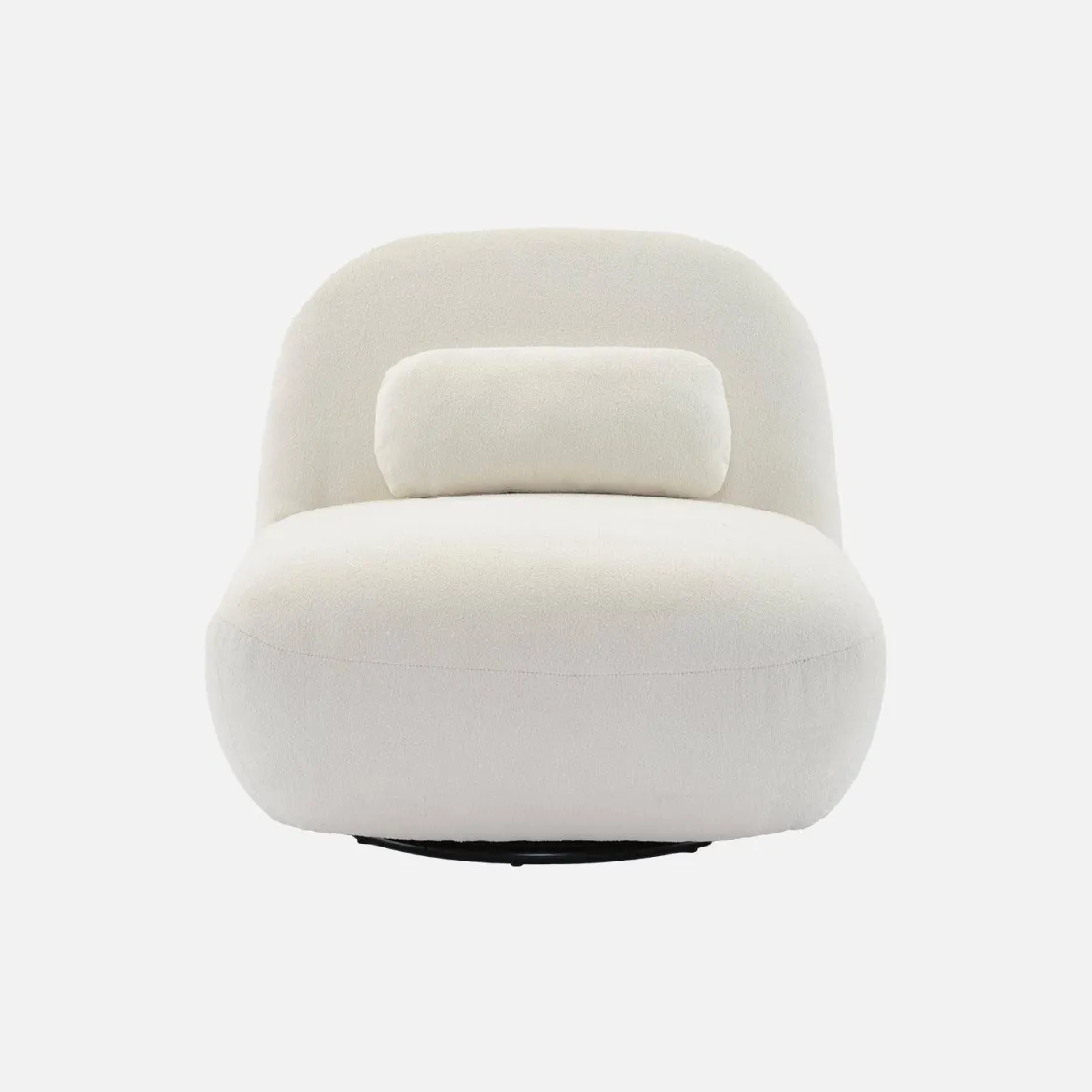 Poltrona girevole 360° bouclé