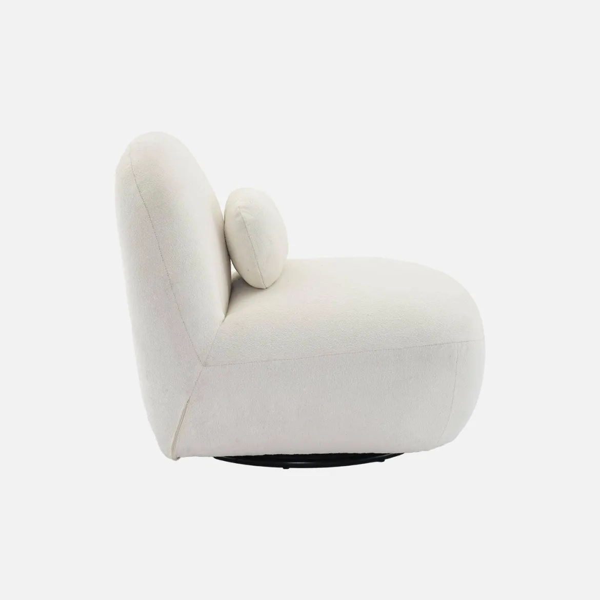 Poltrona girevole 360° bouclé