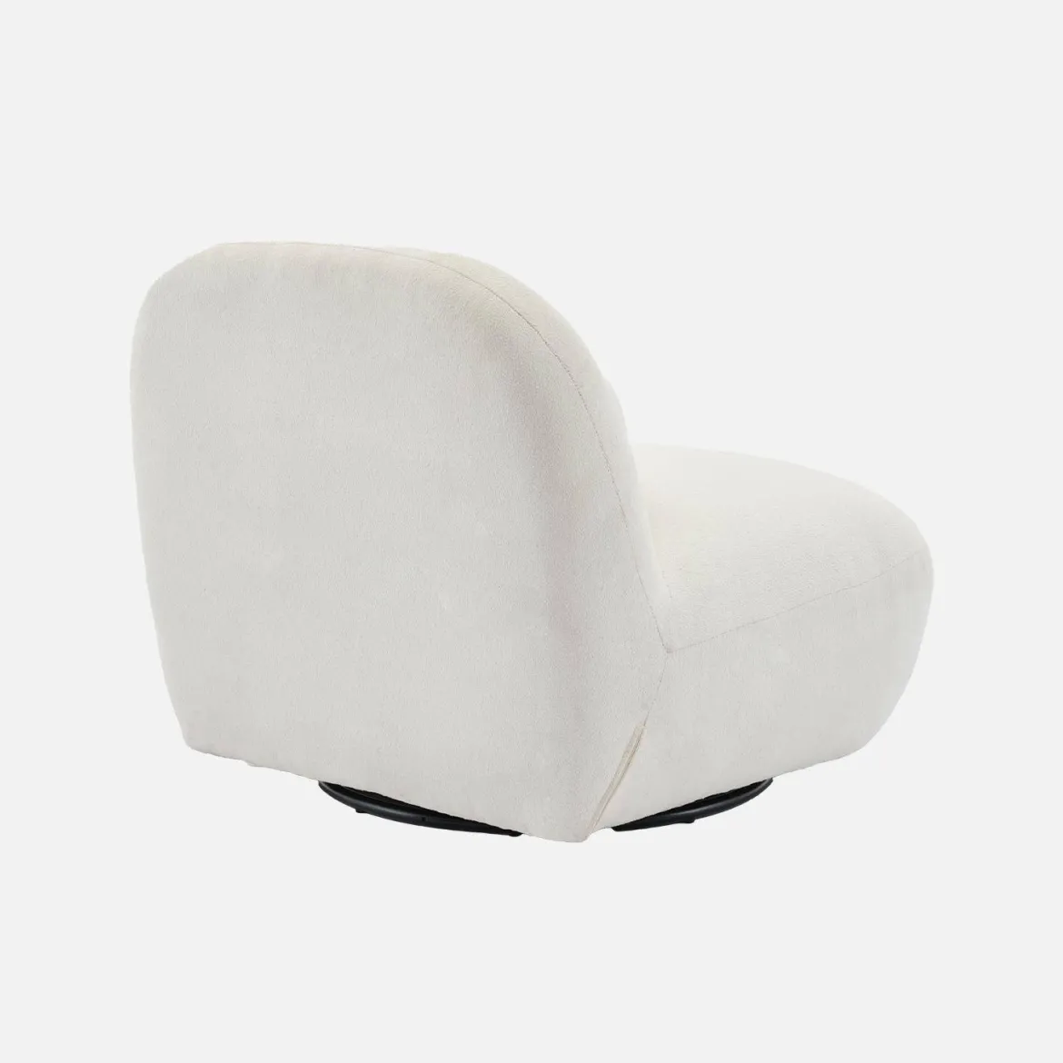 Poltrona girevole 360° bouclé