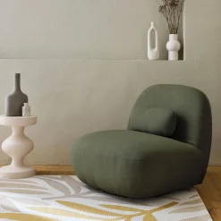 Poltrona girevole 360° bouclé