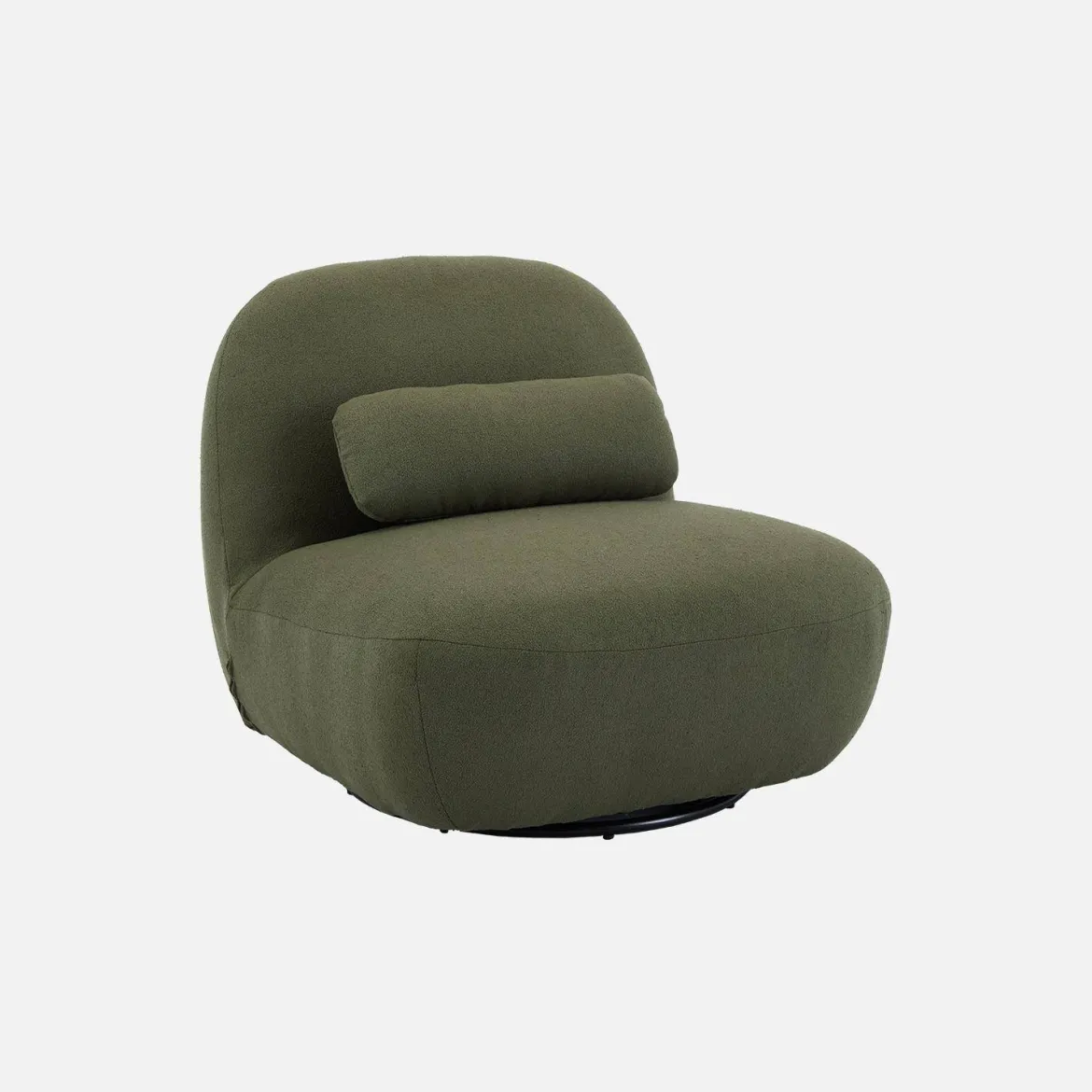 Poltrona girevole 360° bouclé