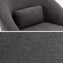 Poltrona girevole 360° con cuscino
