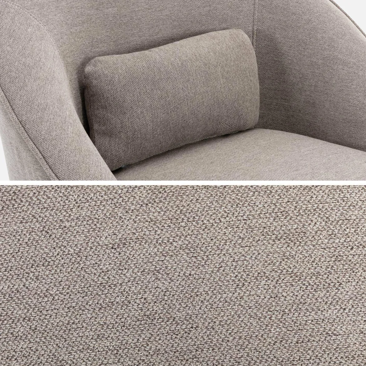 Poltrona girevole 360° con cuscino