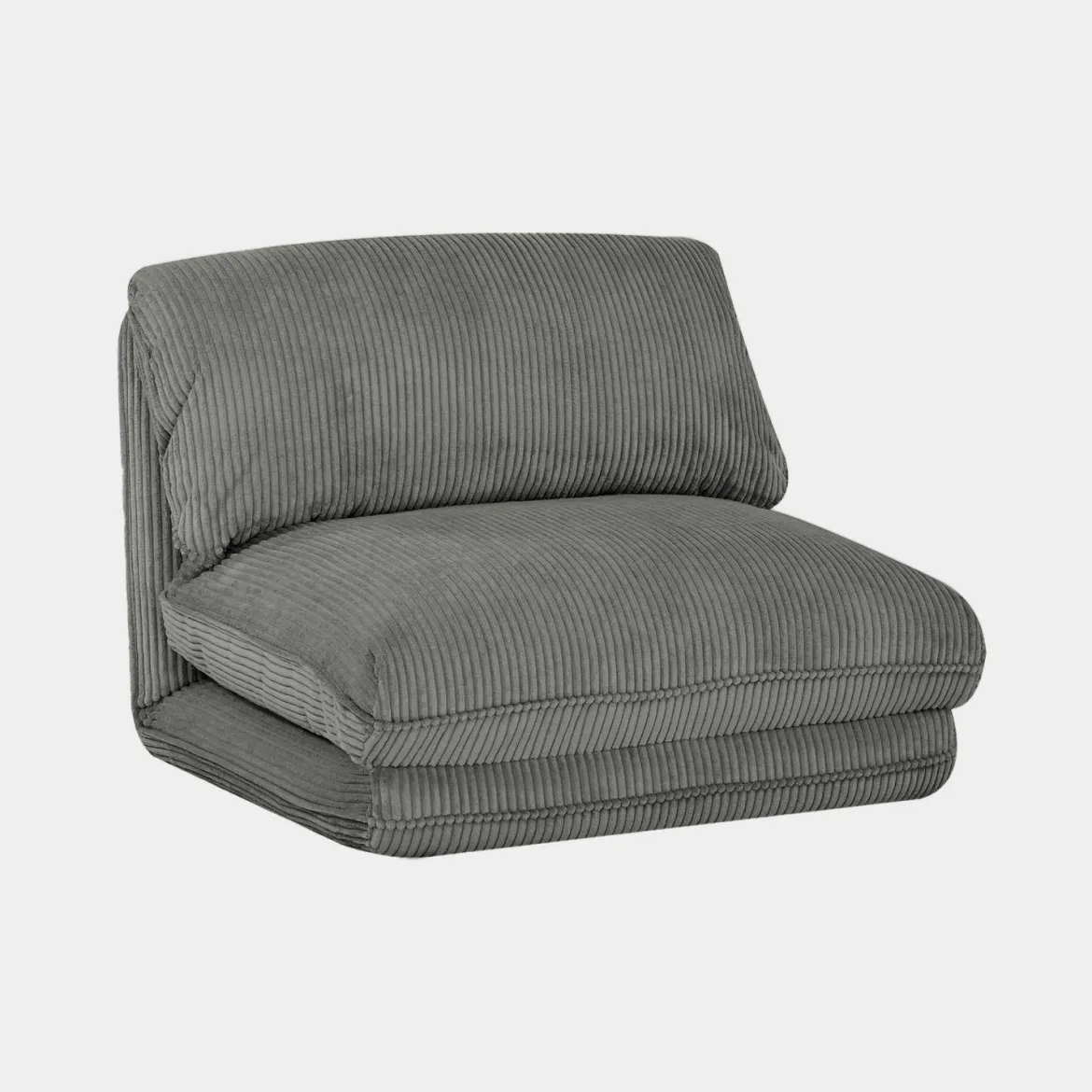 Poltrona letto convertibile velluto a coste grosse coste