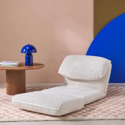 Poltrona letto convertibile velluto a coste grosse coste
