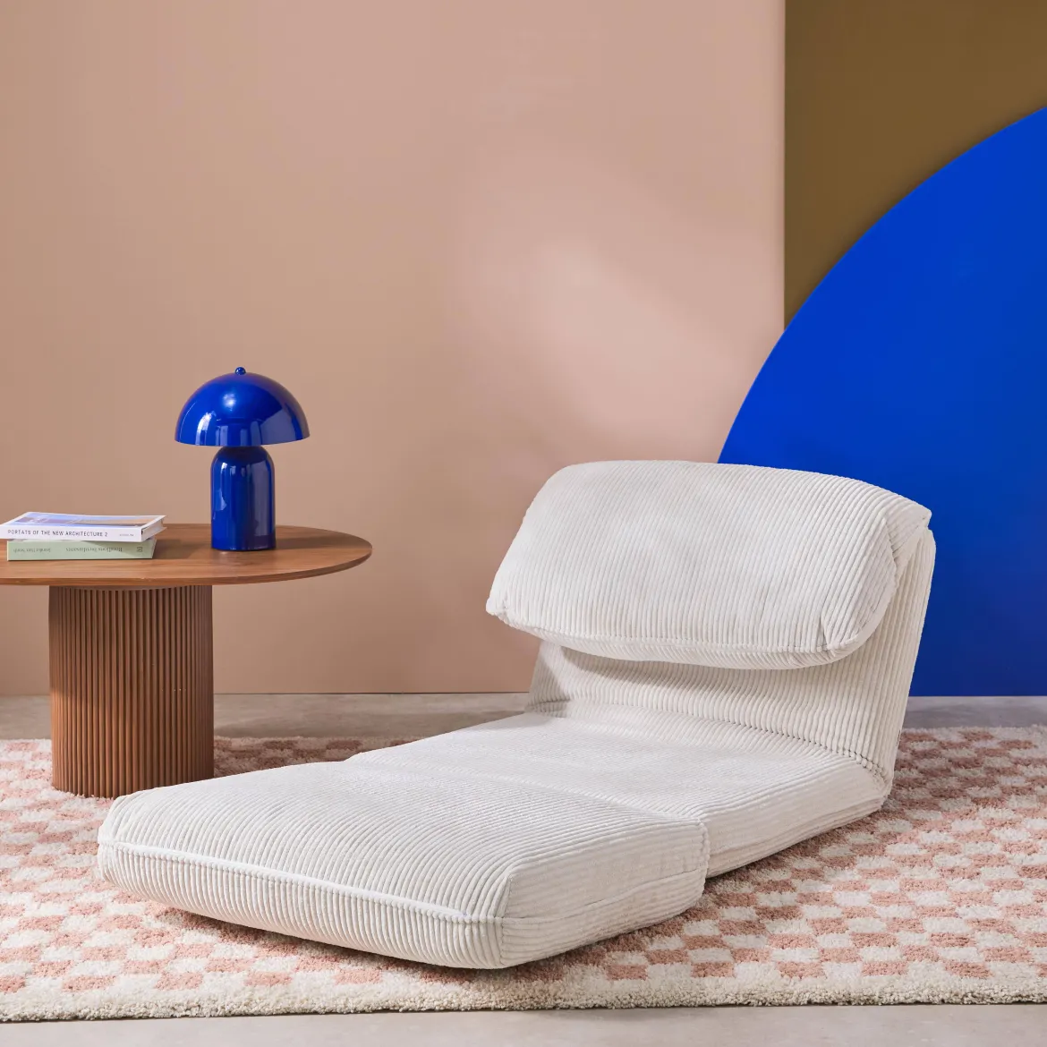 Poltrona letto convertibile velluto a coste grosse coste